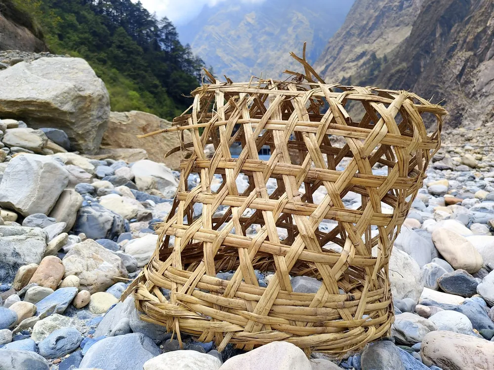 Bamboo Lattice Basket