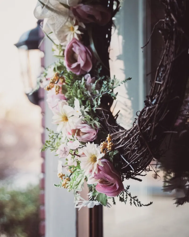 Floral Grapevine Wreath