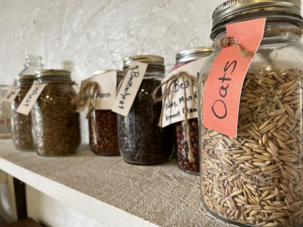 Labeled Pantry Jars with Kraft Tags, Set of 4