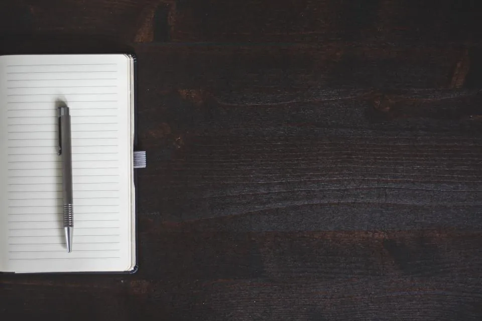 Lay-Flat Notebook with Pen