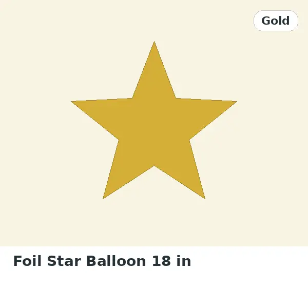 Foil Star Balloon 18 in