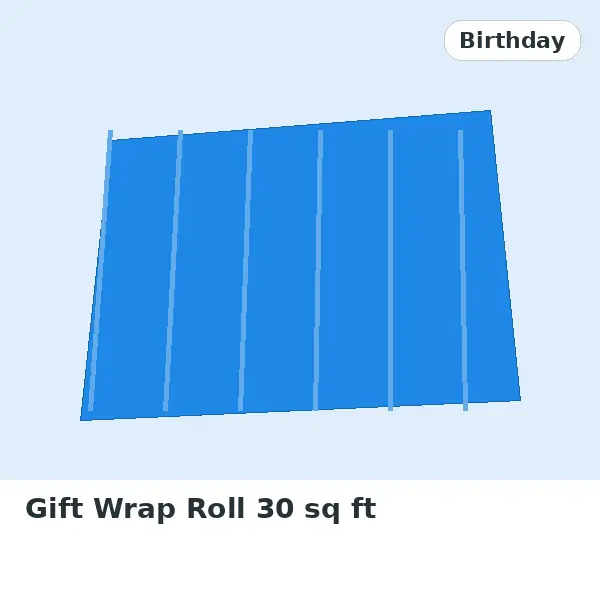 Gift Wrap Roll 30 sq ft