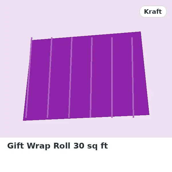 Gift Wrap Roll 30 sq ft - Kraft