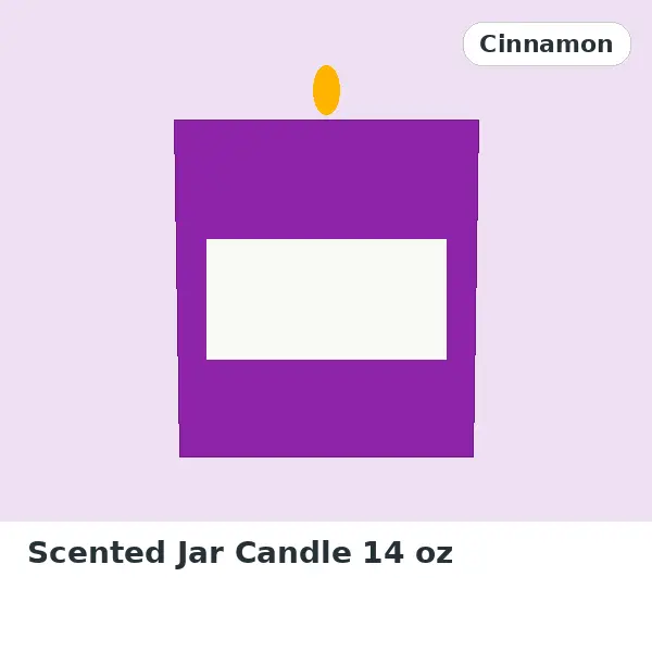 Scented Jar Candle 14 oz - Cinnamon