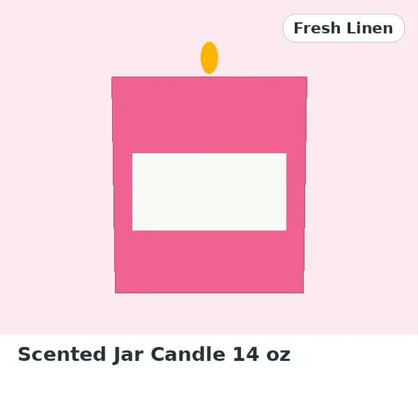Scented Jar Candle 14 oz - Fresh Linen