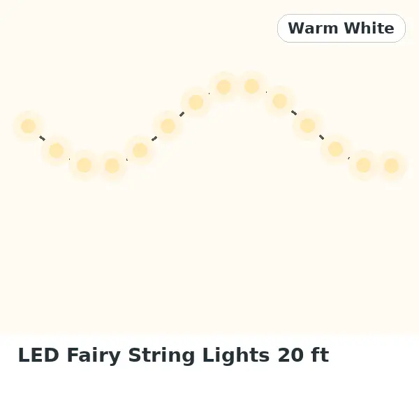 LED Fairy String Lights 20 ft