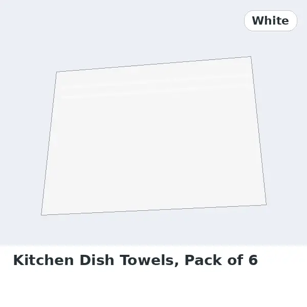Kitchen Dish Towels, Pack of 6