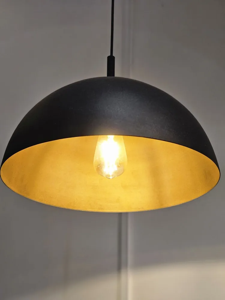 Matte Black Dome Pendant