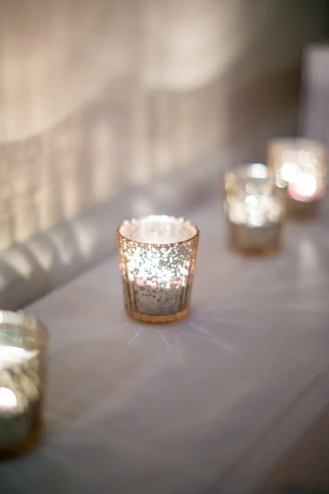 Mercury Glass Votive Holders, Set of 6