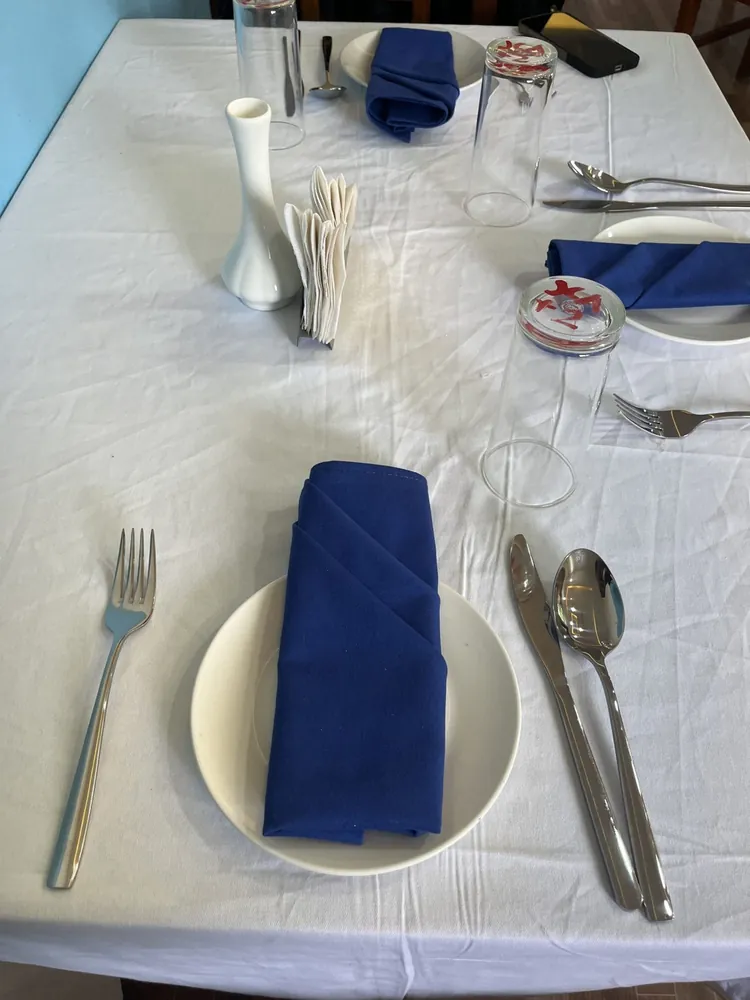Navy Cotton Dinner Napkins, Set of 6