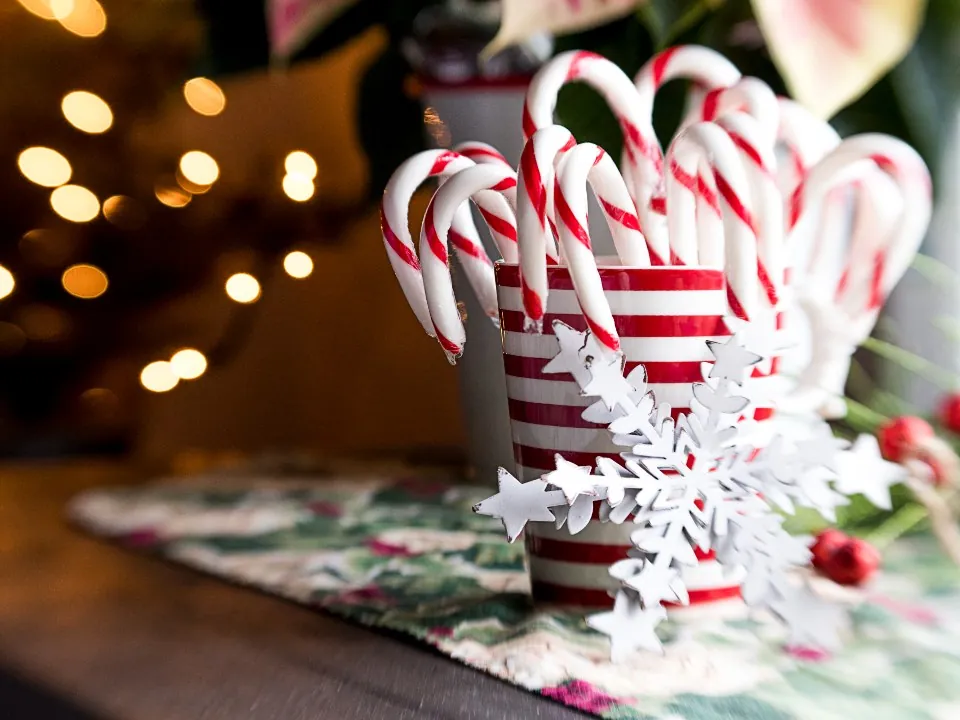Red Stripe Holiday Mug