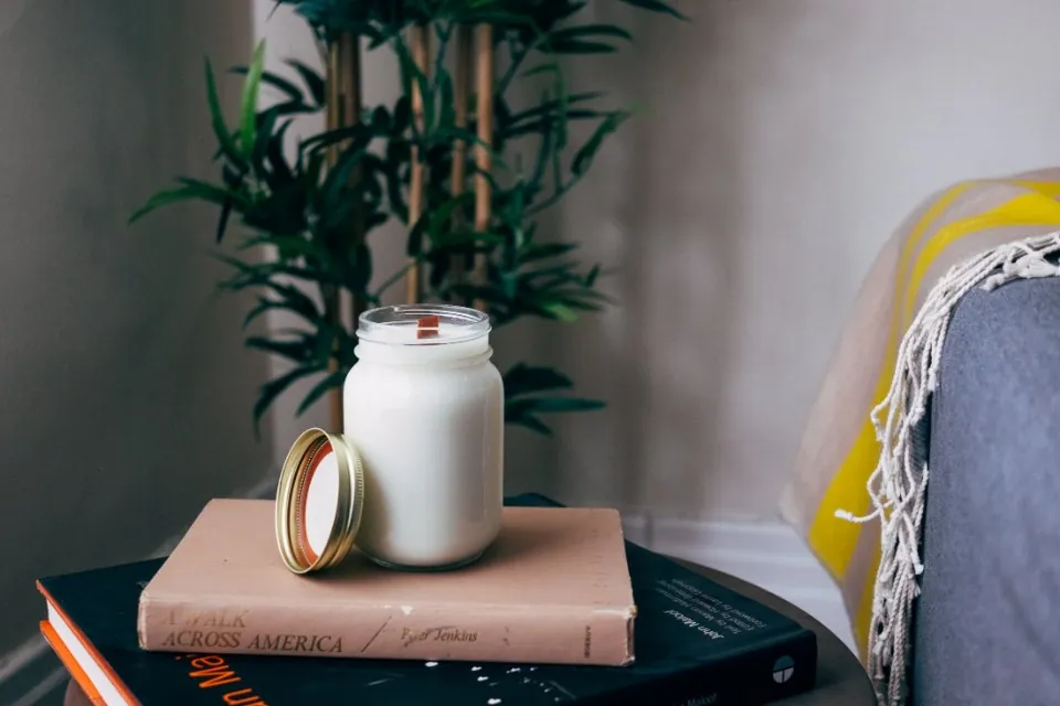Soy Jar Candle with Wooden Wick, 9 oz