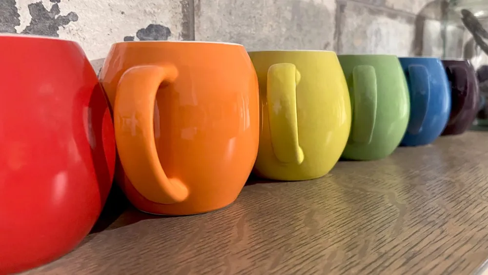 Stoneware Rainbow Mug Set of 6