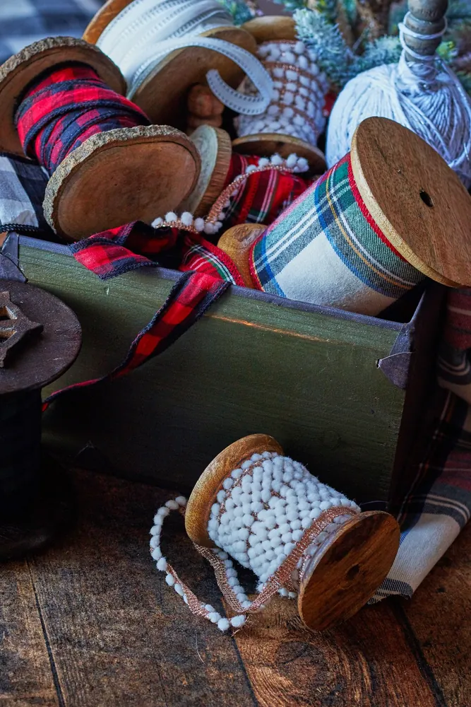 Vintage Ribbon Spools Assortment