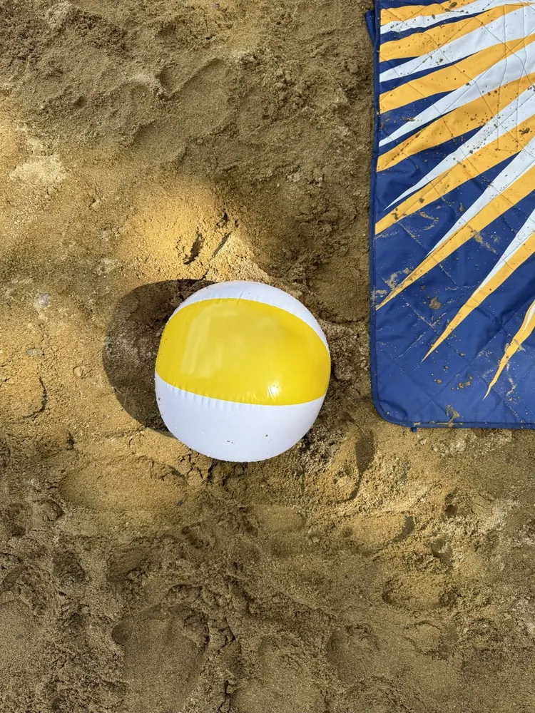 Yellow & White Beach Ball