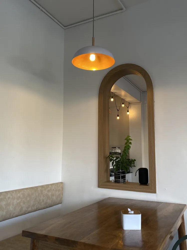 Arched Wood Wall Mirror