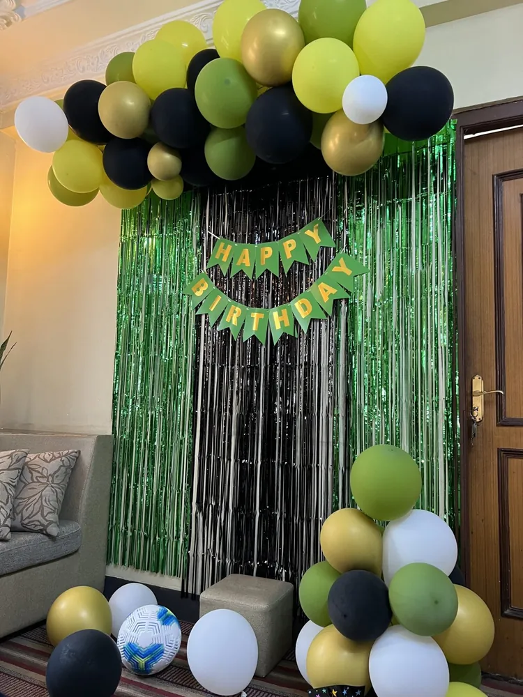 Balloon Garland Kit with Foil Fringe Curtain