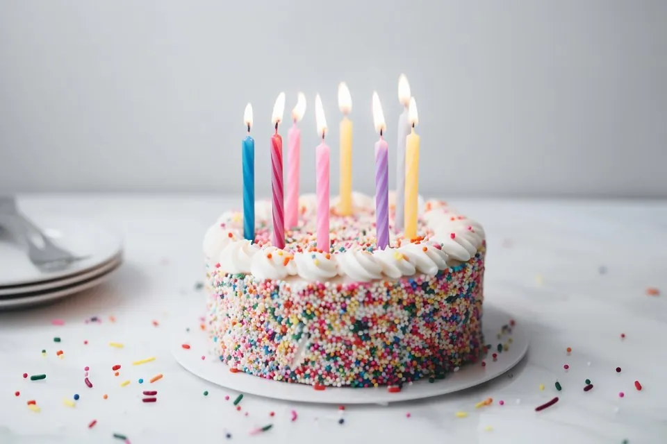 Birthday Cake Candle Set, 48 ct