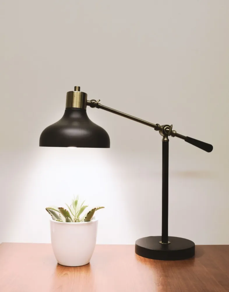 Black Brass Adjustable Desk Lamp