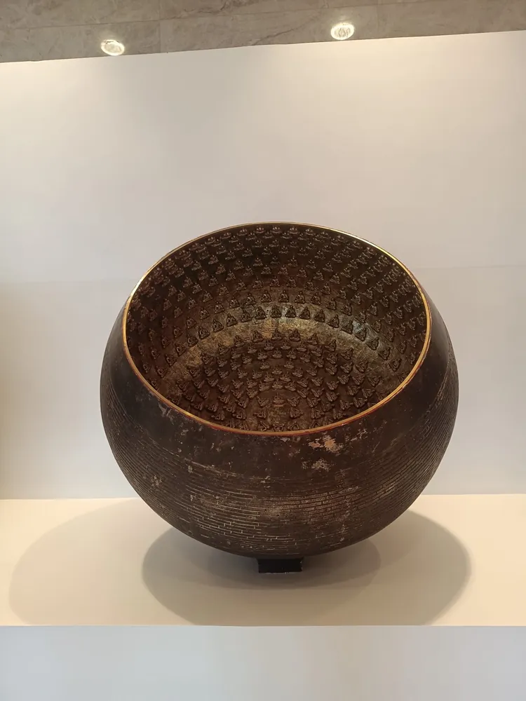 Carved Wood Salad Bowl