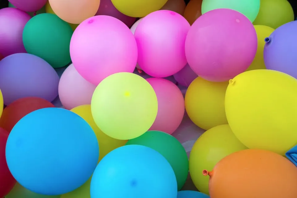 Confetti Rainbow Balloon Assortment, 50 ct