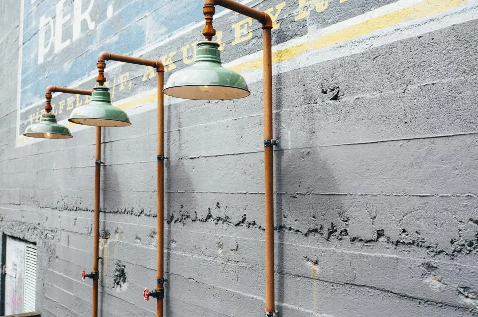 Copper Pipe Wall Sconces