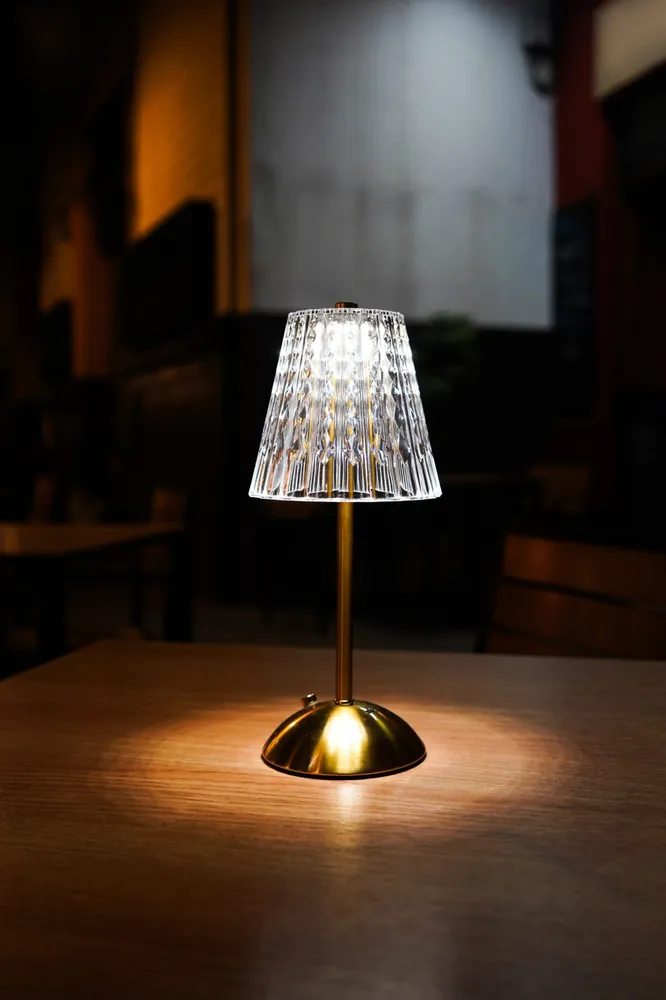 Cordless Crystal LED Table Lamp