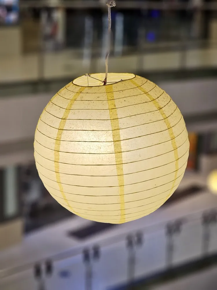 Cream Rice Paper Lanterns, Set of 4
