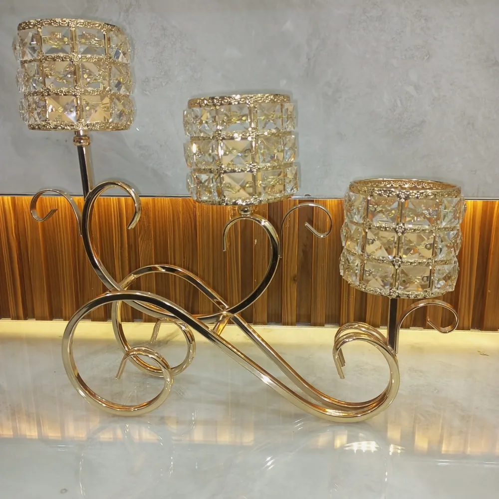 Crystal Candelabra Votive Holders