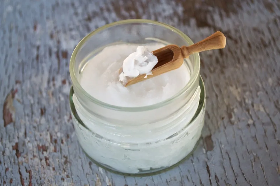 Glass Jar with Wooden Scoop