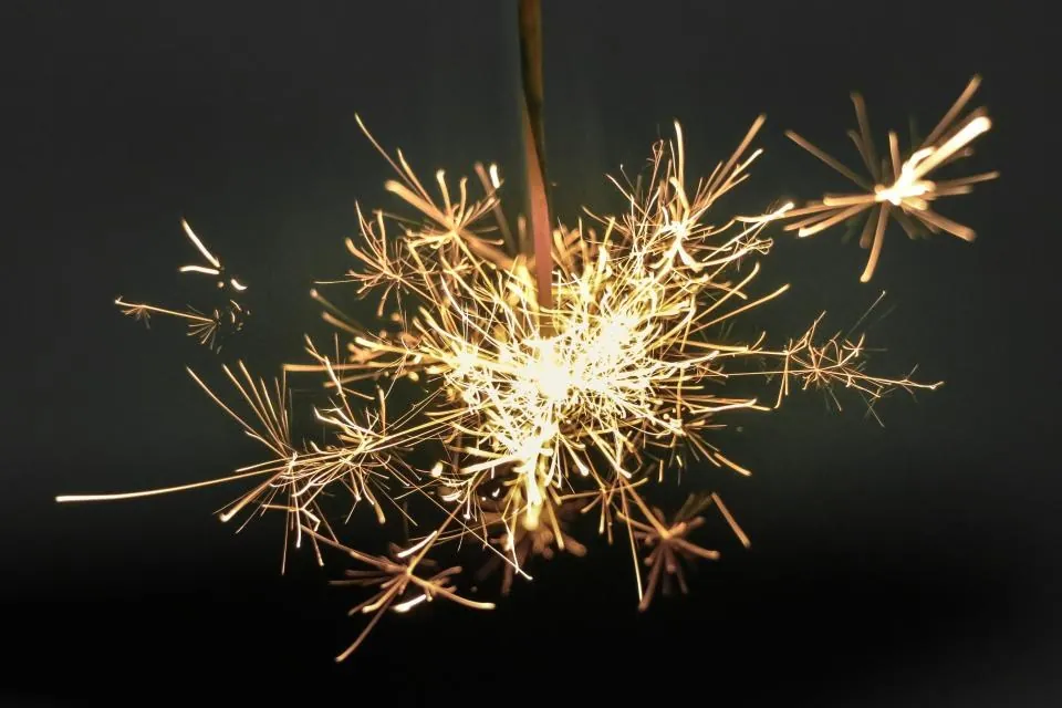 Gold Sparklers, 10 in., Pack of 12