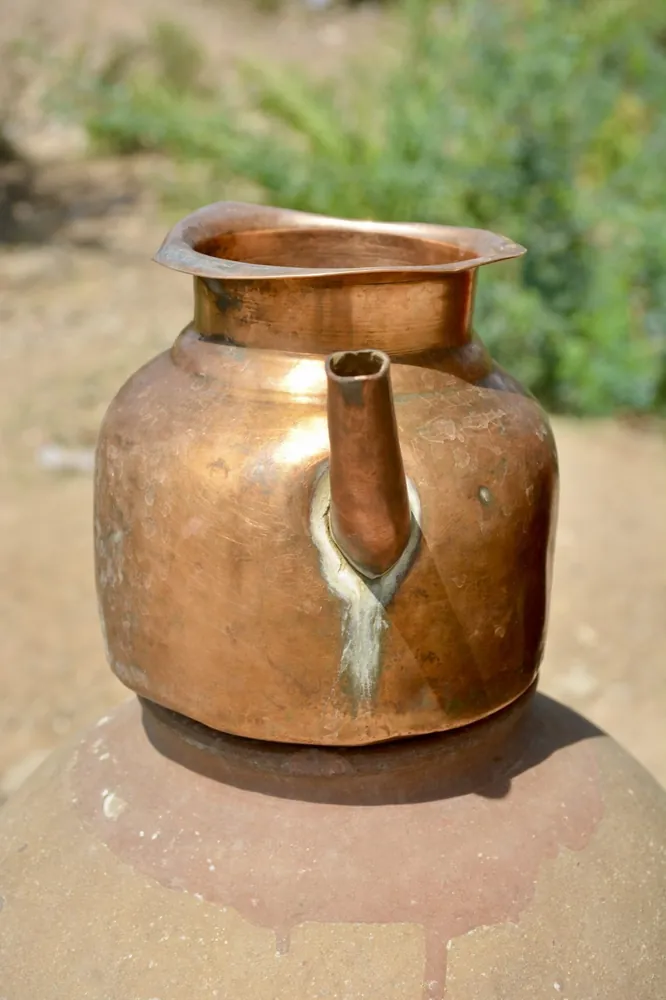 Hammered Copper Kettle