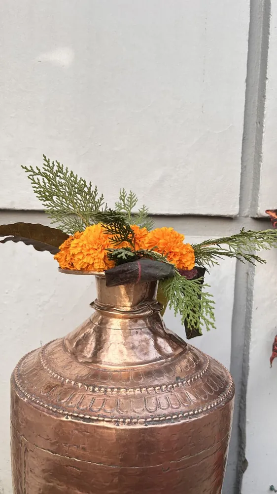 Hammered Copper Vase