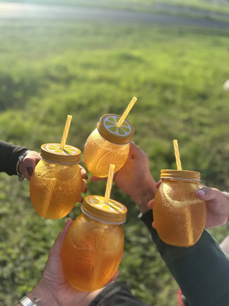 Honeycomb Tumbler with Straw, Set of 4