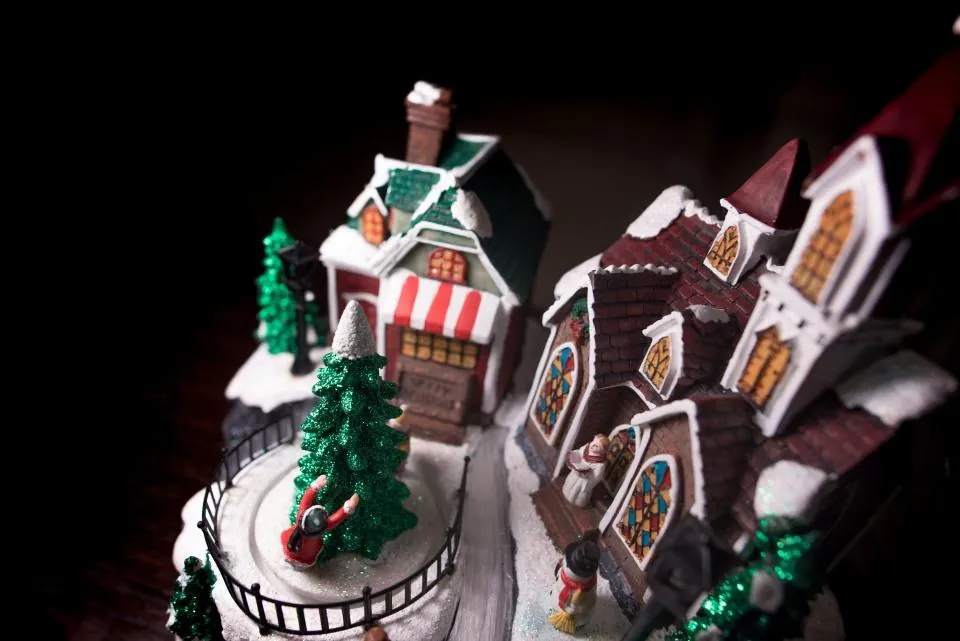 Light-Up Ceramic Christmas Village
