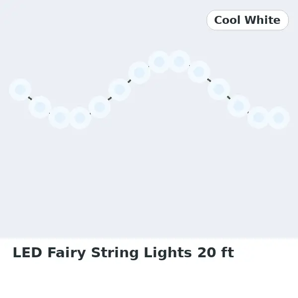 LED Fairy String Lights 20 ft - Cool White