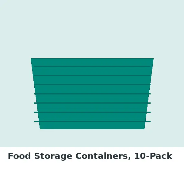 Food Storage Containers, 10-Pack