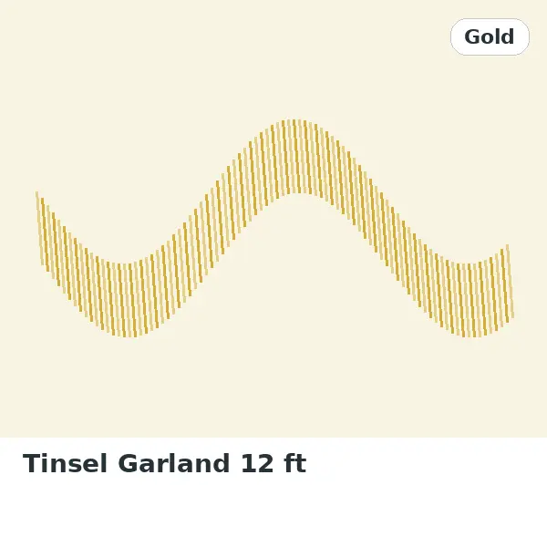 Tinsel Garland 12 ft