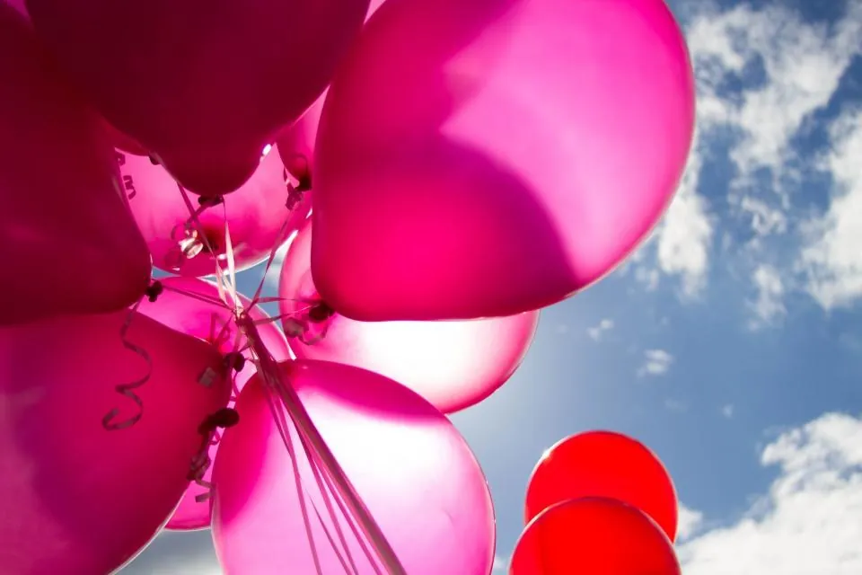 Magenta Jumbo Balloons, Pack of 10