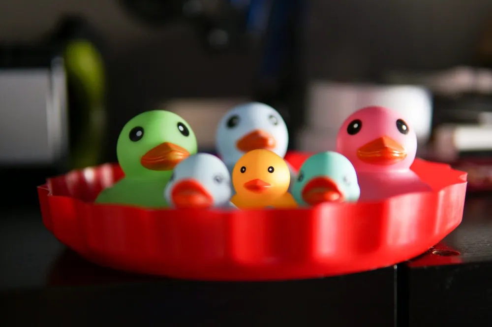Rainbow Rubber Duck Set