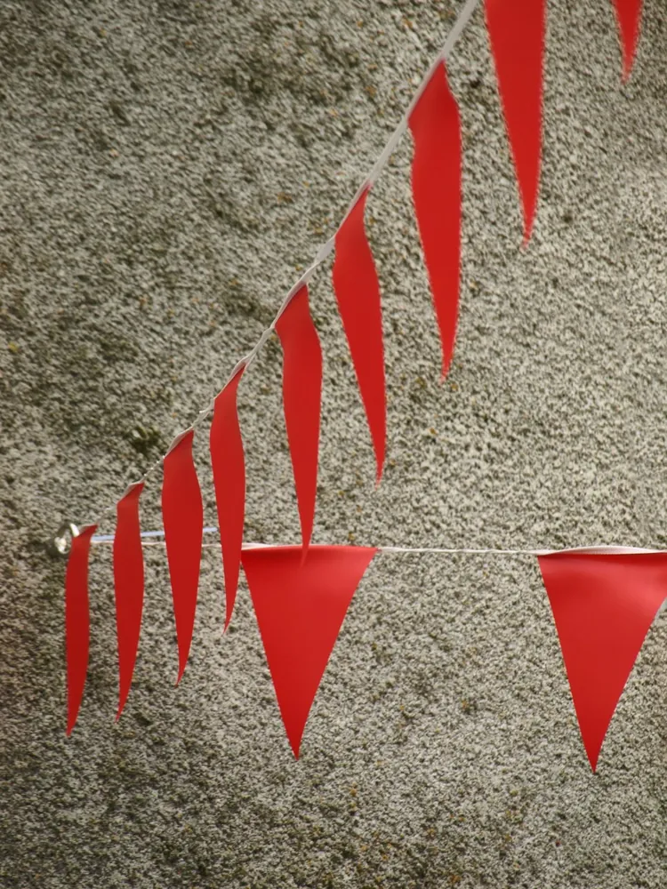 Red Pennant Bunting, 32 ft