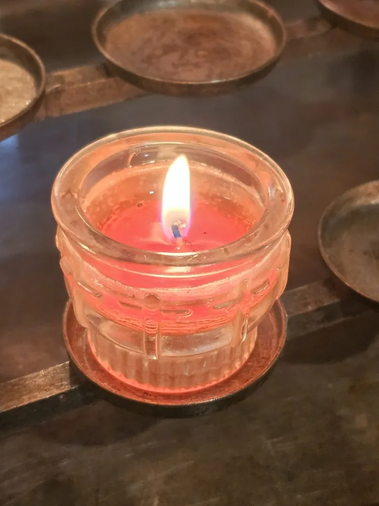Rose Glass Jar Candle