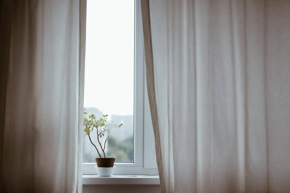 Sheer Linen Curtain Panels, Pair