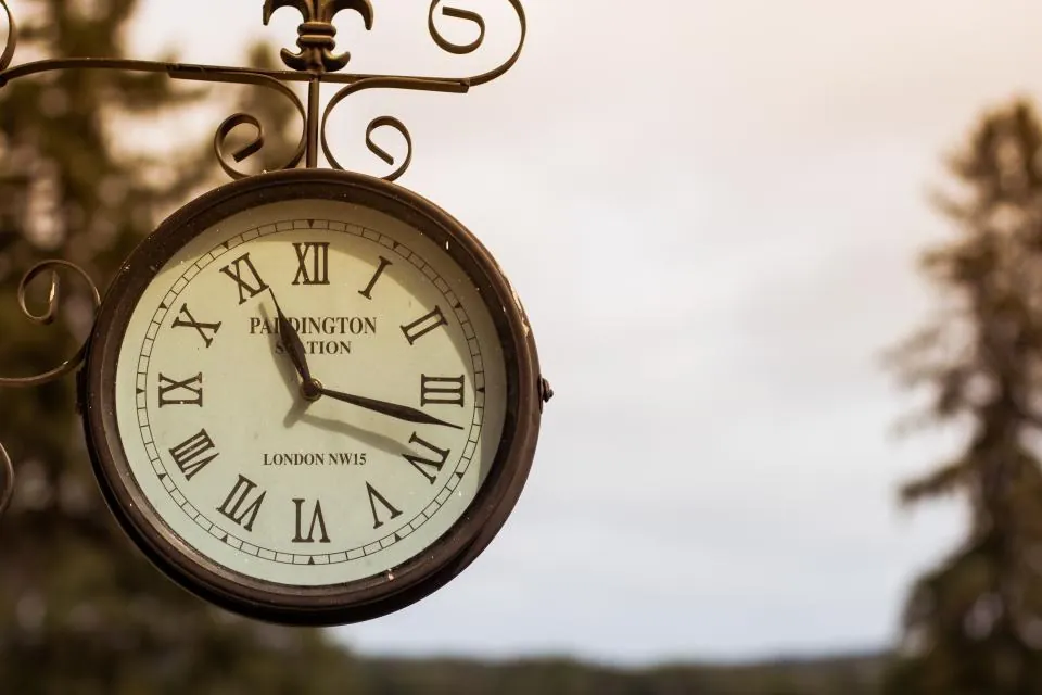 Station Hanging Clock
