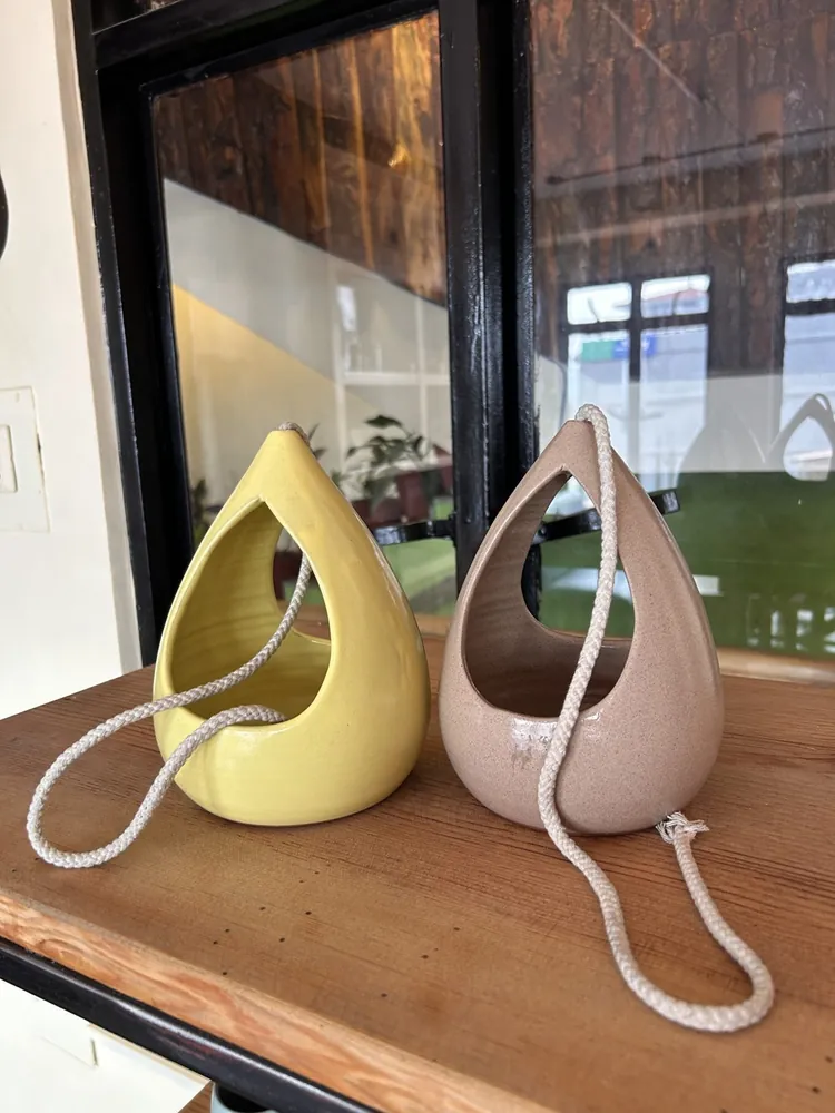 Teardrop Hanging Planter Pair